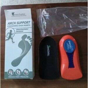 New Fasciitis Relief Arch Support Shoe Inserts for Women and Men, Heel Cup